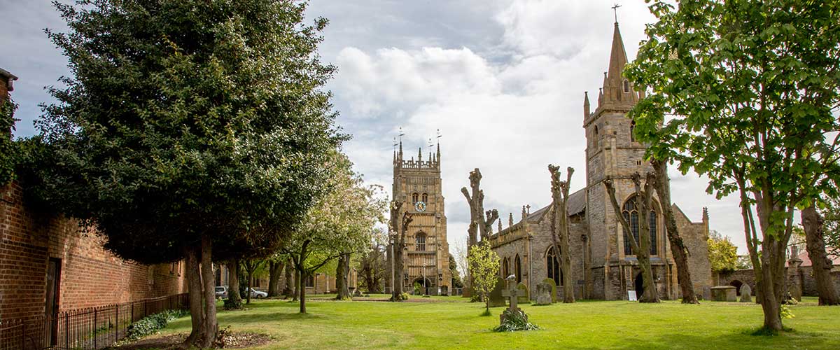 St Lawrences Church and tower Evesham